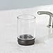 InterDesign Hamilton Tumbler Cup for Bathroom Vanity Countertops - Clear/Bronze