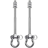 Besthouse Set of 2 Permanent Antirust Stainless Steel 304 Heavy Duty Swing Hanger 1800LB Capacity, 9.25