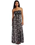 Romeo & Juliet Couture Women's Digital Maxi Dress, Blue/Black Multi Medium