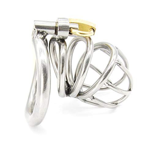 Bondage Masters Chastity Cage, with Air Flow Chastity Device Ergonomic Secure Back Ring