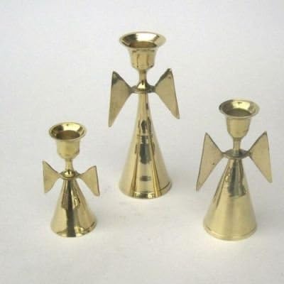 India Overseas Trading Corporation BR2236 - Brass Angel Candle Holders