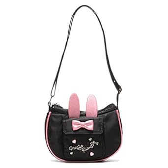 Amazon メゾピアノ Mezzo Piano うさ耳ショルダーバッグ クロ