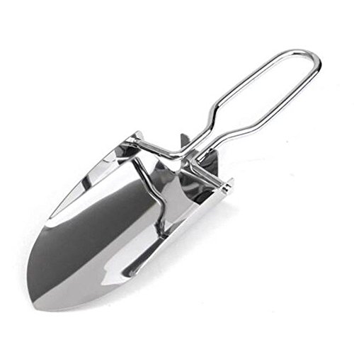 Highmoor Stainless Steel Foldable Trowel Shovel, Gardening and Lawn Care Camping Entrenching Hand Tool, Portable Pocket Mini Folding Trowel Shovel - Thumbnail 3
