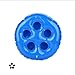 FEEBRIA Inflatable Blue Drink Holders for Pool, Hot Tub, Ocean & River, Cupholder Floaties to Float Your Beverages for Parties & Beach (Single)