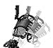 CaddyTek One-Click Folding 4 Wheel Version 3 Golf Push Cart, Silver