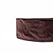 OULII Velvet Wig Grip Band Comfort Head Hair Band Adjustable Hair Fasterner Gifts for Mothers, pack of 2 Brown and Black
