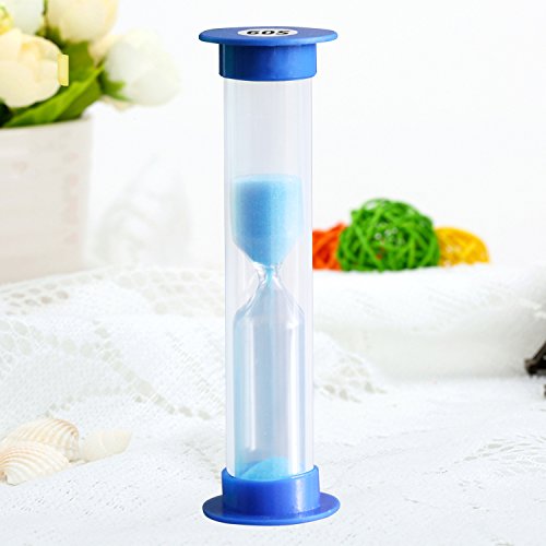 TRIXES 60 Seconds Blue Sand Timer Egg Timer Teeth Brushing Timer