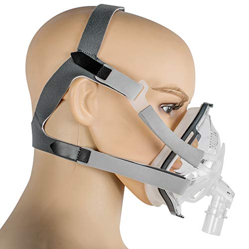 Denshine Adjustable Full Face Mask with Headgear for Sleep (M (90~100mm))