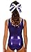 TW Big Girl's Leotard Bree | Purple Rhinestone-Child: 10-12