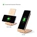 Fast Wireless Charger, Fast Charger Pad Qi Wireless Charger Stand 2 Coils For iPhone 8/X Samsung S8, S8+, S7, S7 Edge, S6 Edge Plus, Note5, S6, S6 Edge, And Iphone by Kulussy (Grain Wood)