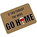 Humor Interesting Of Say；If You Forgot The Wine Go Home Entrance Mats Floor Carpet Interior / Outdoor / Front Door / Bathroom Mat Rubber Non-slip Doormat (23.6 L x 15.7 W)