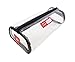 Rough Enough TSA Transparent Clear Big Pencil Case Portable Pen Pouch Cosmetic Travel Carry On Wash Bag Accessories Organizer Storage Holder with Zipper for Student Exam Yoga Art Supply School Trip