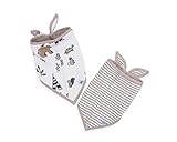 Little Unicorn Cotton Bandana Bib 2 Pack - Forest Friends