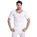 HÖTER Mens Slim and Tight Super Soft Compression & Slimming Shaper V-Neck Compression Shirt
