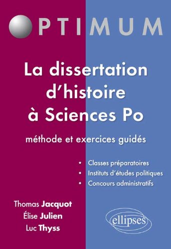 La  dissertation d'histoire à Sciences Po