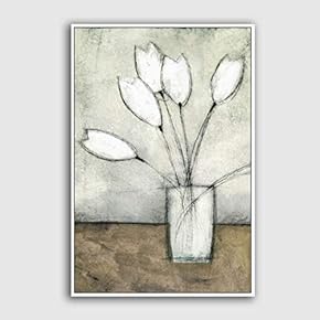 Framed Canvas Home Artwork Decoration Still Life Canvas Wall Art for Living Room, Bedroom - 16x24 inches