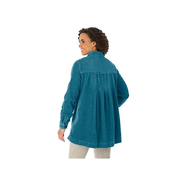 Plush Pleated Corduroy Jacket 