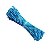 ThreeBulls 1.8mm Fluorescent Reflective Guyline Tent Rope Camping Cord Paracord (blue, 20m)