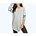 COSYOU New Fashion Women Casual Long Sleeve Base Ball Long T-Shirt Blouse