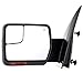 SCITOO Towing Mirrors for 2007-2014 F-150 Blind Spot Mirror Power Heated Chrome Puddle Signal Double Glass (Driver Side and Passenger Side)
