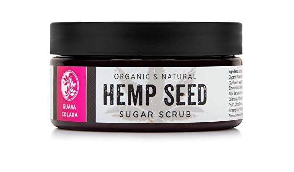Amazon Com Mika Naturals Organic Hemp Seed Sugar Scrub Guava