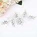 Barogirl Wedding Crystal Hair Comb Clip Bride Hair Piece Bridal Hair Accessories for Women