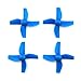 EUDAX 4 Sets 4-blade FPV Propeller Red / Blue CW CCW Props for Tiny Whoop Inductrix H36 E010 RC Micro Quadcopter