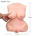 Rzoeox Sex Doll Male Masturbator with Vagina and Anal, 3D Lifelike TPE Torso Toys with Metal Skeleton for Men Masturbation (14.2 x 10.3 x 5.7in, 5.5kg)