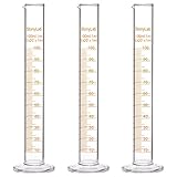 StonyLab 3-Pack Borosilicate Glass 100ml Heavy Wall