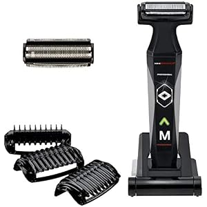 MANGROOMER 2.0 Professional Body Groomer, Ball Groomer & Body Trimmer With Propivot Flexing Head, 3 trimmer Combs, Wet…