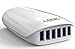 LDNIO 27W 6-port USB Portable Travel Charger Adapter for iPhone 7/7 Plus/6s/6s plus/6/6 Plus/SE, iPad Air 2/Pro/mini 3, Samsung Galaxy S7/S6/S6 edge, LG G5 and More Digital Devices with SmartID Tech