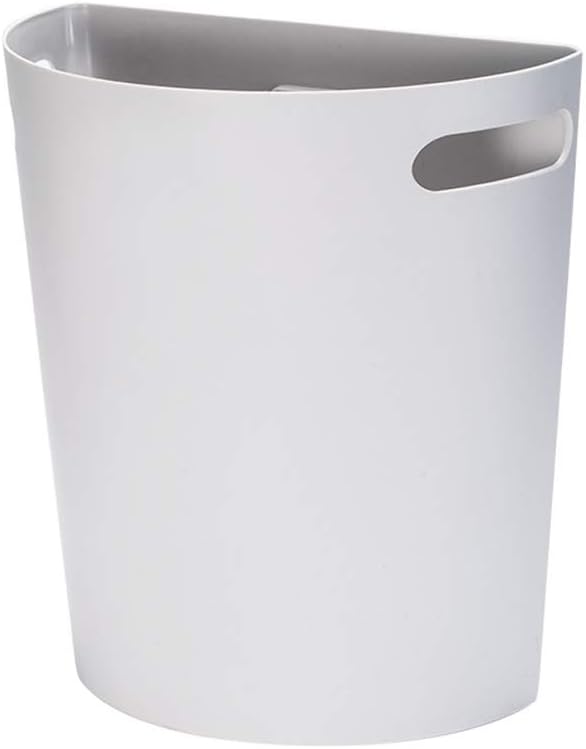KTYXDE Household Kitchen Cabinet Door Hanging Storage Bucket Simple Wall-Mounted Trash Can Trash can (Color : Light Grey)