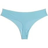 Under Armour Womens Essential Stretch No Show thong Underwear 3 Pack, Blue/Gray/Multi, Large