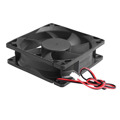 SCASTOE 80x80x25mm 12V 2-Pin PC Computer CPU System Heatsink Brushless Cooling Fan 8025