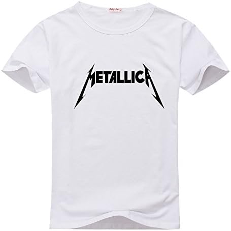 Metallica For Men's Printed Short Sleeve Tee Tshirt XX-Large White
