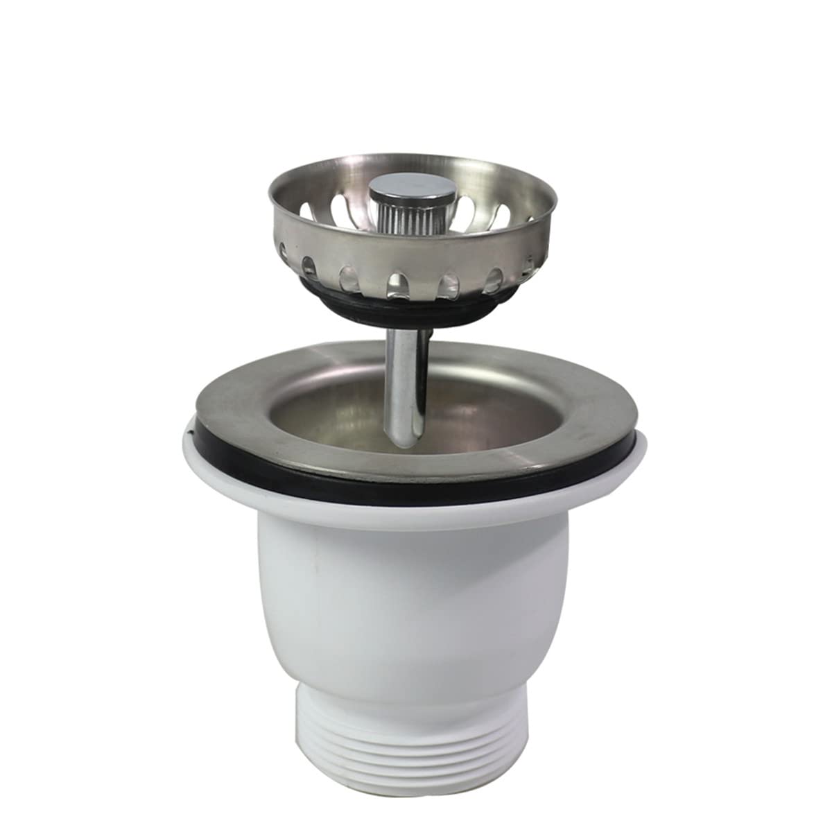 65mm Chrome Sink Mini Stainless Steel Basket Strainer Waste Kit