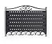 Mango Steam Wall Mounted Closet/Wardrobe Display Hanger Organizer for Jewelry & Earrings With Hooks for Necklaces, Bracelets, Accessories - Black