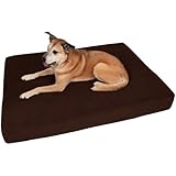 Big Barker 7" Pillow Top Orthopedic Dog Bed - XL Size - 52 X 36 X 7 - Chocolate - For Large and Extra Large Breed Dogs (Sleek Edition)