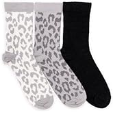 MUK LUKS womens 3 Pack Cozy Compression Crew Socks