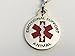 K9king Double Sided Emotional Support Animal ESA Red Medical Alert Symbol and Protected by Federal Law 1.25 inch ID Tag - Support Animal Tags for Dogs and Cats - Pet Name Badge for Collars - Harnesses