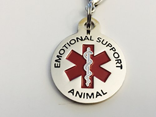 image for K9King Emotional Support Animal (ESA) Tag Double Sided Red Medical Ale