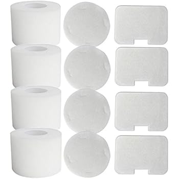 ITidyHome 4-Pack Vacuum Filter for Shark NV42 Compatible Foam & Felt Filter Kit for Shark Navigator Deluxe Upright Vacuum NV46 UV410 NV36A NV44 NV36 NV46C,Replaces Part #XFF36