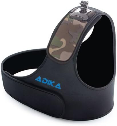 Shoulder Strap for Gopro Mount Harness Chest Adjustable Belt Camera Stablizier Single Support Accessories Skiing Biking Hiking for Hero2 Hero3 Hero3+ Hero4 Hero5 Session by ADIKA