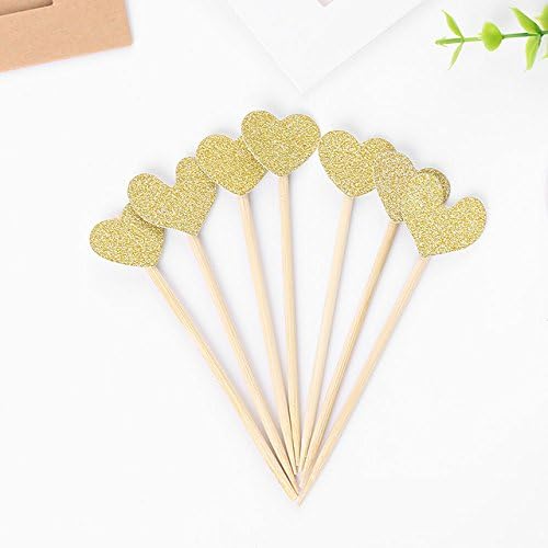 10pcs New Glitter Love Heart Wedding Cake Topper Souvenirs Birthday Party Decoration DIY Wrapper Baby Shower Centerpieces