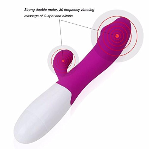 Compia Best Fun Unique Super Comfortable and Super Stimulation Double Vibrating Female Vibrator-Double Stimulation From Inside and Out Vibrator Sex Toys Funny Gifts - Thumbnail 3