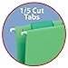 Smead Standard Hanging File Folders, 25 Count, Green, 1/5-Cut Adjustable Tabs, Letter Size (64061)