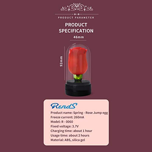 HXS Toys for Women Sucking Vibrator Rose Toy with 7 Intense Suction Rechargeable Clit Sucker Nipple Stimulator Massage Toys for Couples Special Gifts for Her (1pcs,Rose)