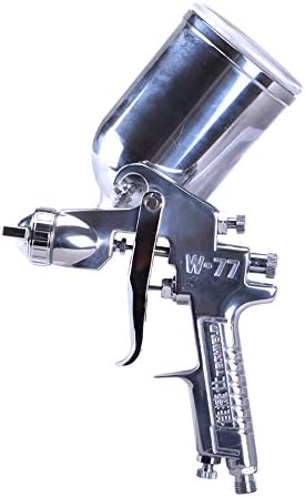 HPDAVV W77 Gravity Feed Air Paint Spray Gun, Pneumatic Low Pressure Sprayer with 400cc Aluminium Alloy Cup, 2.5mm Nozzle