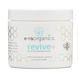 Microdermabrasion Face Scrub & Facial Mask in One 4oz. Natural Facial Exfoliator with Manuka Honey & Walnut for Dull or Dry Skin, Wrinkles, Blemishes, Acne Scars & More. Exfoliate, Moisturize & Renew