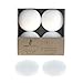 Mega Candles - Unscented 3" Floating Disc Candles - White, Set of 12 primary